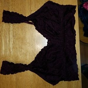 Aerie bralette dark red / burgandy
